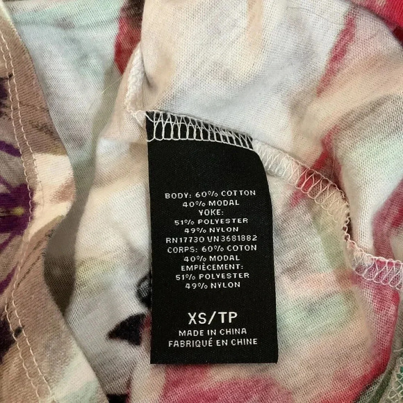 Prabal Gurung For Target XS Floral Tulle Lace Sleeveless Sheer Top Tropical - Picture 6 of 6